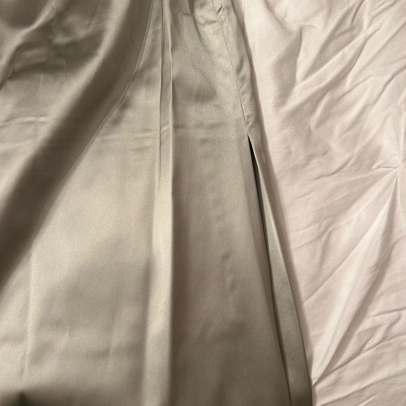 Aritzia Sage Green Exclusive Strapless Dress - Picture 7 of 9